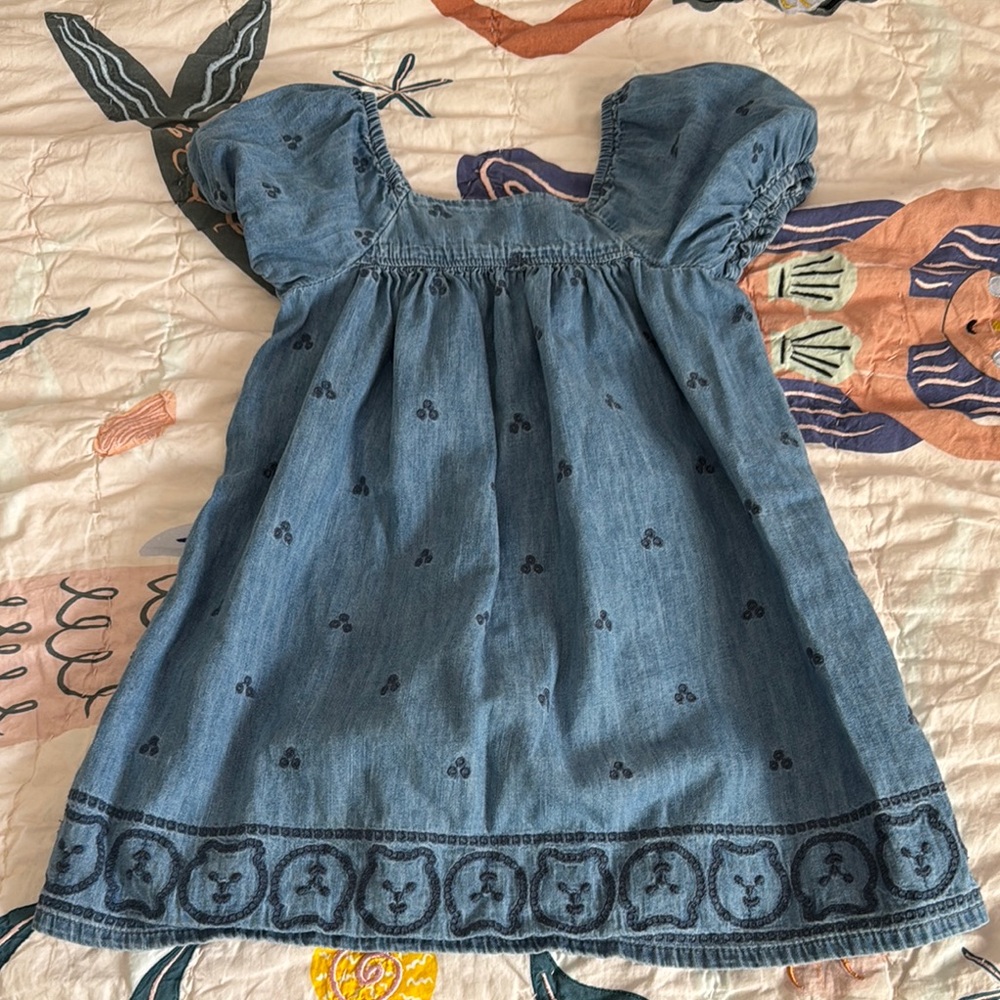Blue Denim Kids Dress